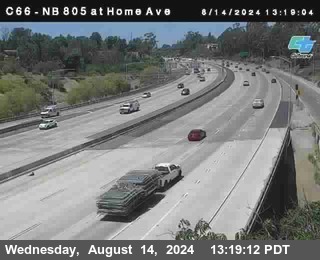 NB 805 at Home Ave (On Ramp)