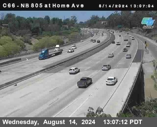 NB 805 at Home Ave (On Ramp)