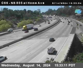 NB 805 at Home Ave (On Ramp)