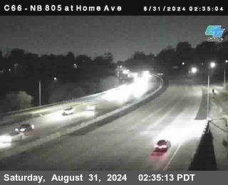 NB 805 at Home Ave (On Ramp)