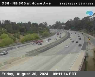 NB 805 at Home Ave (On Ramp)