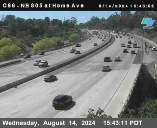 NB 805 at Home Ave (On Ramp)