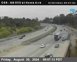 NB 805 at Home Ave (On Ramp)