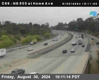 NB 805 at Home Ave (On Ramp)