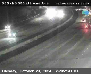 NB 805 at Home Ave (On Ramp)