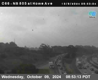 NB 805 at Home Ave (On Ramp)