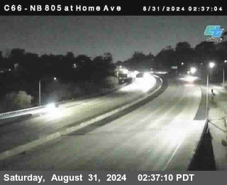 NB 805 at Home Ave (On Ramp)