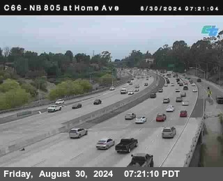 NB 805 at Home Ave (On Ramp)