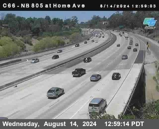 NB 805 at Home Ave (On Ramp)