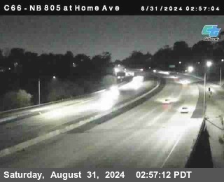 NB 805 at Home Ave (On Ramp)