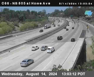 NB 805 at Home Ave (On Ramp)