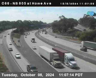 NB 805 at Home Ave (On Ramp)