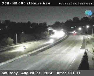 NB 805 at Home Ave (On Ramp)