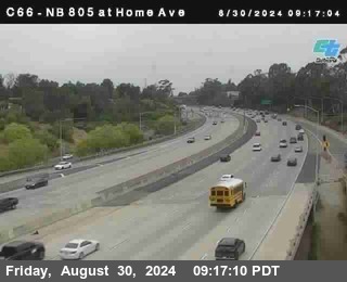 NB 805 at Home Ave (On Ramp)