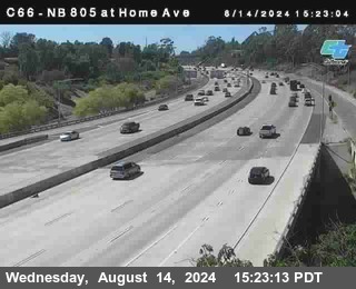 NB 805 at Home Ave (On Ramp)