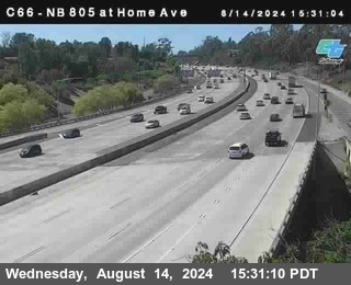 NB 805 at Home Ave (On Ramp)