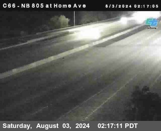 NB 805 at Home Ave (On Ramp)