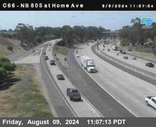 NB 805 at Home Ave (On Ramp)