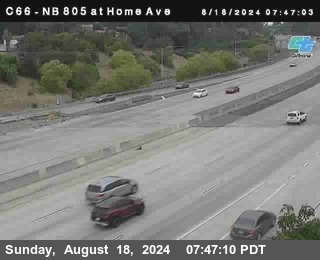 NB 805 at Home Ave (On Ramp)