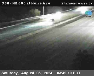 NB 805 at Home Ave (On Ramp)