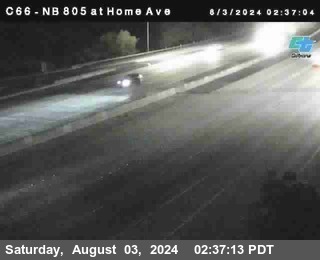 NB 805 at Home Ave (On Ramp)