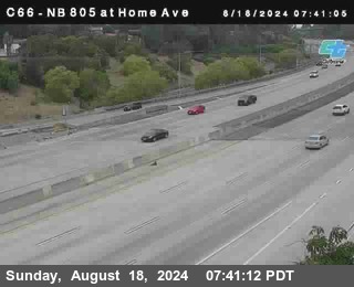 NB 805 at Home Ave (On Ramp)