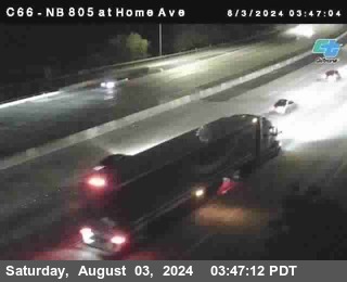 NB 805 at Home Ave (On Ramp)