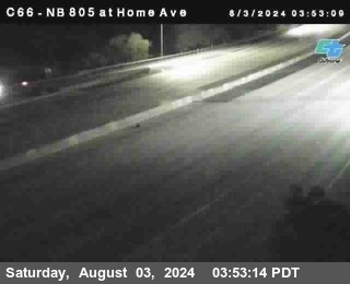 NB 805 at Home Ave (On Ramp)