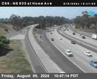 NB 805 at Home Ave (On Ramp)