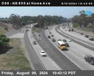 NB 805 at Home Ave (On Ramp)