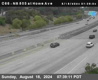 NB 805 at Home Ave (On Ramp)