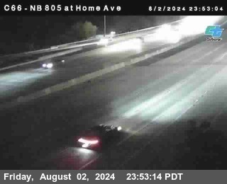 NB 805 at Home Ave (On Ramp)