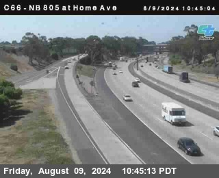 NB 805 at Home Ave (On Ramp)