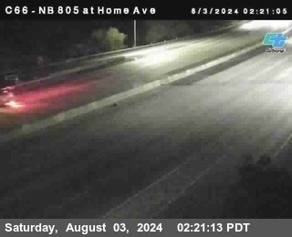 NB 805 at Home Ave (On Ramp)