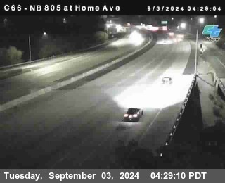 NB 805 at Home Ave (On Ramp)