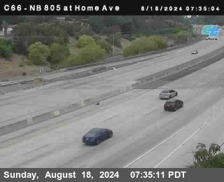 NB 805 at Home Ave (On Ramp)