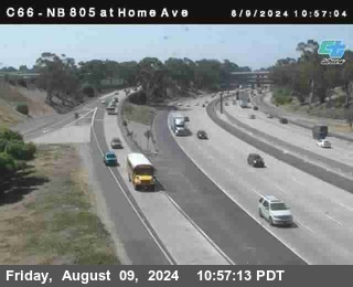 NB 805 at Home Ave (On Ramp)