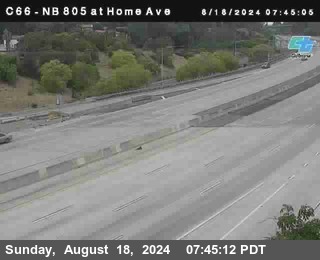 NB 805 at Home Ave (On Ramp)