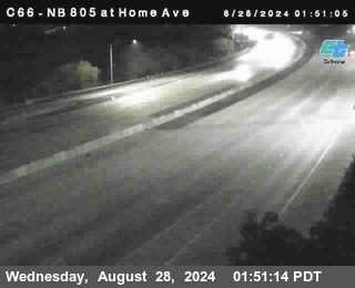 NB 805 at Home Ave (On Ramp)