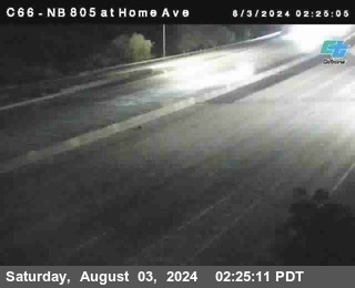 NB 805 at Home Ave (On Ramp)