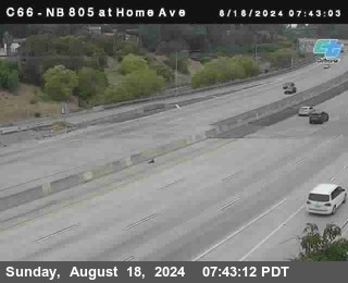 NB 805 at Home Ave (On Ramp)