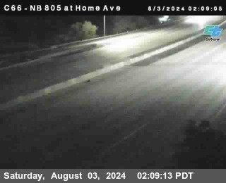 NB 805 at Home Ave (On Ramp)