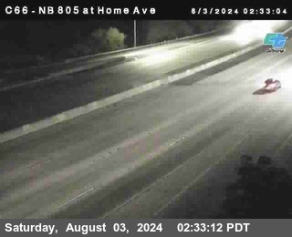 NB 805 at Home Ave (On Ramp)