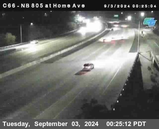 NB 805 at Home Ave (On Ramp)