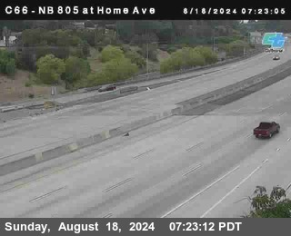 NB 805 at Home Ave (On Ramp)