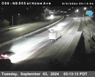 NB 805 at Home Ave (On Ramp)