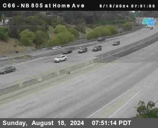 NB 805 at Home Ave (On Ramp)