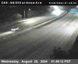 NB 805 at Home Ave (On Ramp)