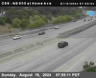 NB 805 at Home Ave (On Ramp)