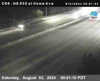 NB 805 at Home Ave (On Ramp)